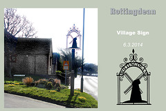 Village sign - Rottingdean - 6.3.2014