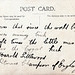 Rear of postcard of Sgt, Harold Littlewood "Pitman Champion of England'