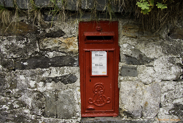 Edward VII Letterbox in Betws-y-coed,Wales