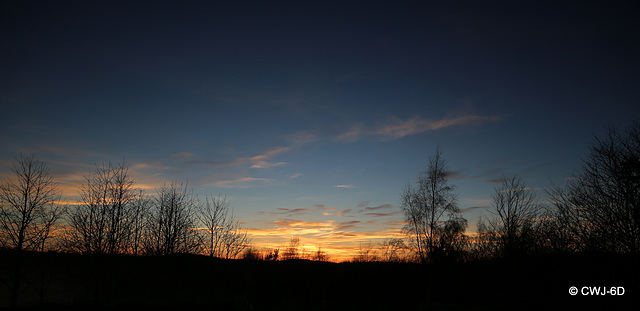 Changing colours in this evening's sunset