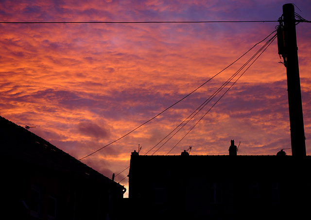 Red dawn (Equinox sunrise).