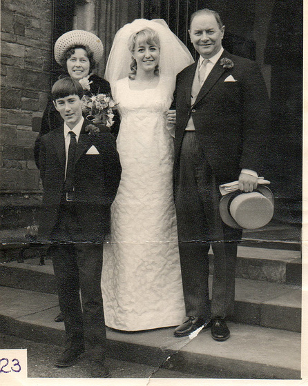 Mum, Dad & Paul with me after the deed was done