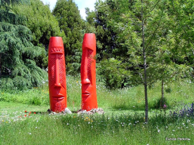 Carved Poles.