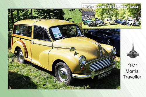 1971 Morris Traveller in Limeflower Green - Bishopstone Village Fete - 3.5.2014