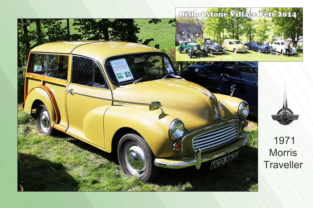 1971 Morris Traveller in Limeflower Green - Bishopstone Village Fete - 3.5.2014