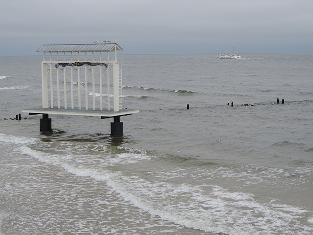 Leinwand in der Ostsee