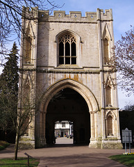 great gate, bury st.edmunds abbey, suffolk