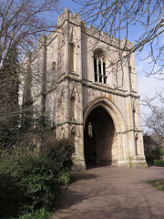 great gate, bury st.edmunds abbey, suffolk