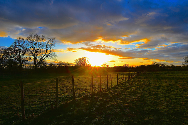 Haughton sunset