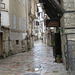 Les rues d'Ohrid au petit matin.