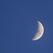 Early Evening Moon in a clear blue sky