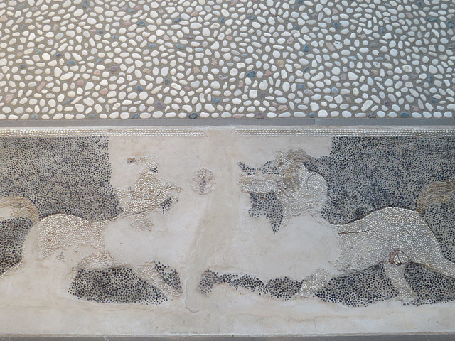Mosaïques de Pella : combat de centaures.