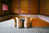 Reconstruction of a triclinium (Roman dining room), Augusta Raurica.