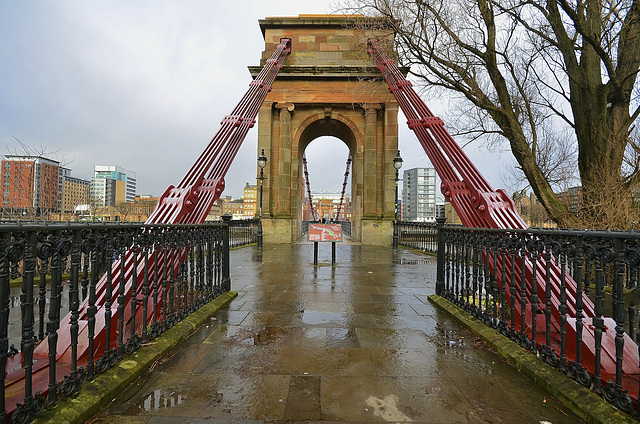 Portland Street Suspension Bridge, Glasgo