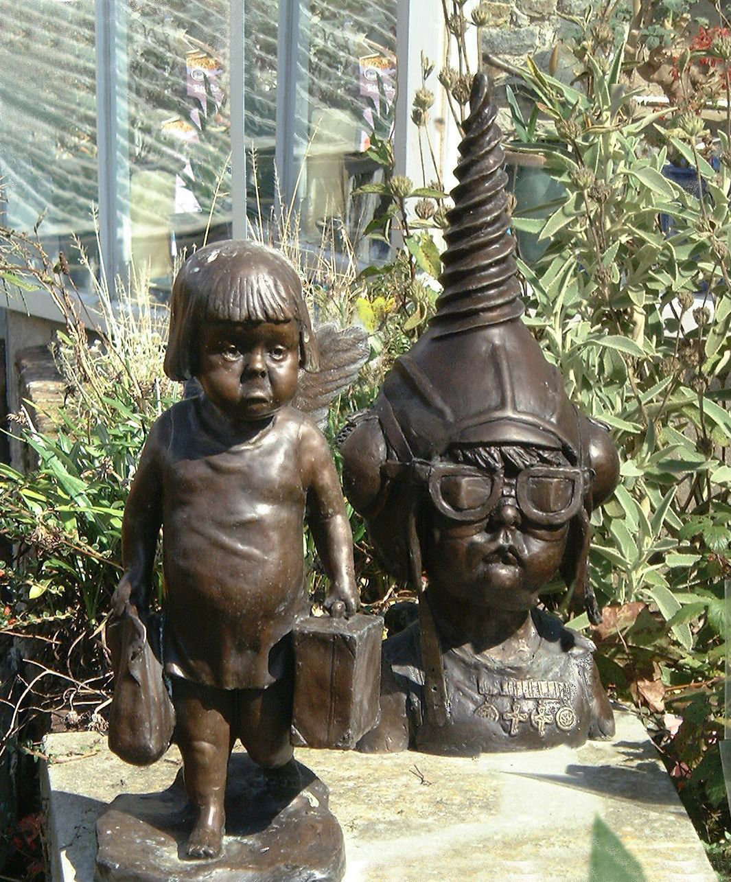Sculptures at Sausmarez Manor