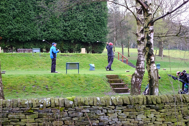 Golfers st Glossop Golf Course