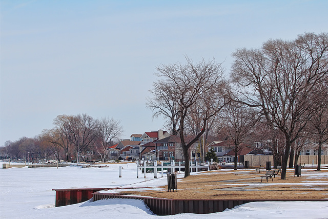 Lake St Clair; still socked in