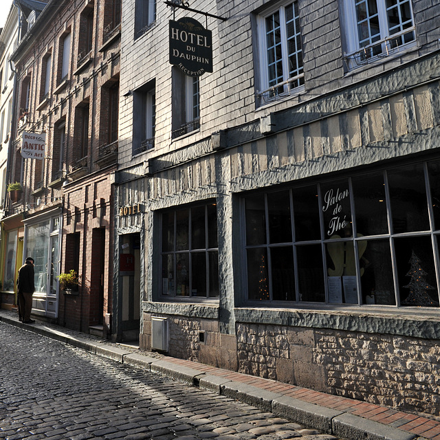 Rue brûlée à Honfleur