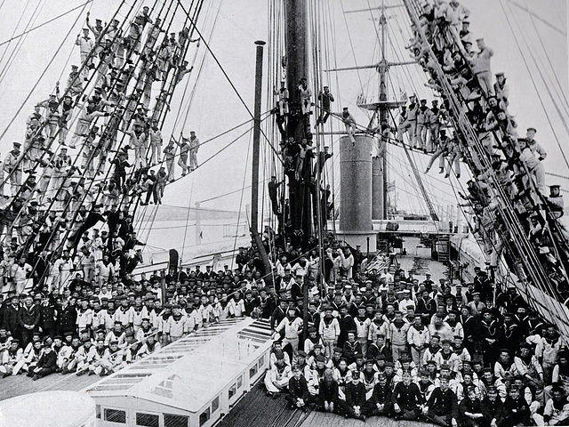 Sailors at Queenstown, Ireland 1898