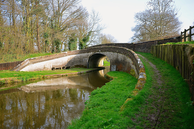 Turn Over Bridge on the Shropshire Union Canal near Church Eaton