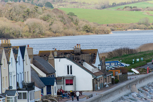 Ruinen des Boathouse in Torcross - 20140323