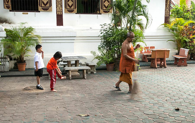 Seen in a temple