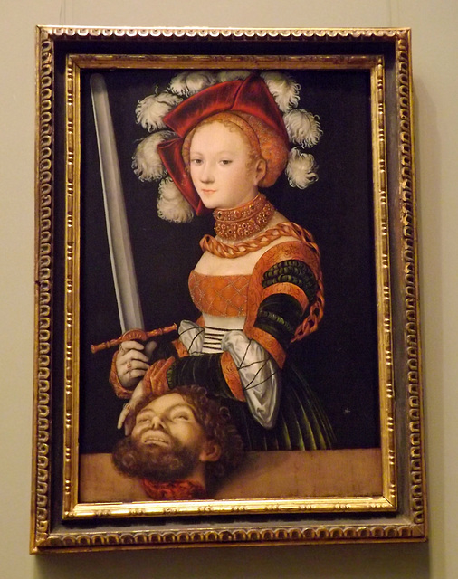 Judith with the Head of Holofernes by Cranach in the Metropolitan Museum of Art, February 2014