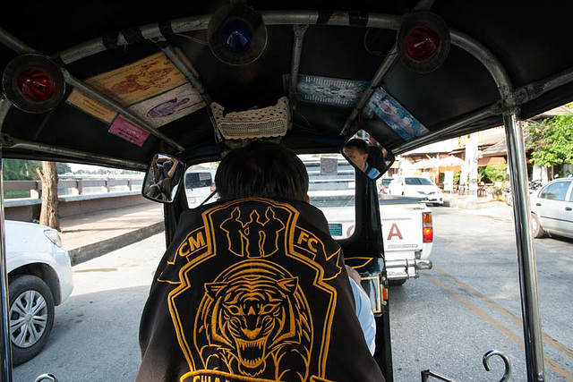 Travelling in a tuk-tuk