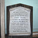 Memorial to Harry Collins from St Nathaniel, Oliver St, Liverpool which was demolished c1993, now at Saint Bride's Percy Street, Liverpool