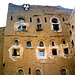 Mudbrick house in Amran