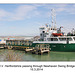 MV Hertfordshire passing Newhaven Swing Bridge - 15.3.2014