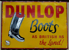 'Dunlop Boots' Advertising Sign