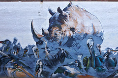 Rhino Plaster – College Street near Spadina Avenue, Toronto, Ontario