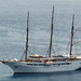 Sea Cloud II at Soufrière - 11 March 2014