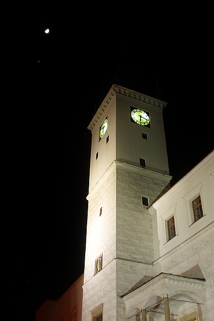 Kyjov Townhall Tower & the Half-moon