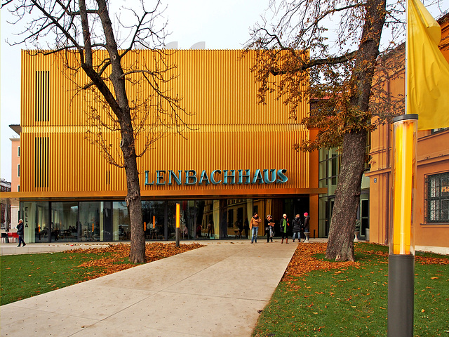 Der neue Erweiterungsbau Museum "Lenbachhaus", München