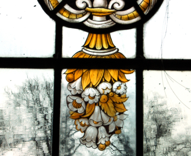 Detail of nave window, Earl Sterndale Church, Derbyshire