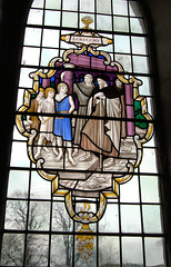 Detail of nave window, Earl Sterndale Church, Derbyshire