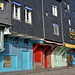 Les devantures colorées du quai Ste-Catherine à Honfleur