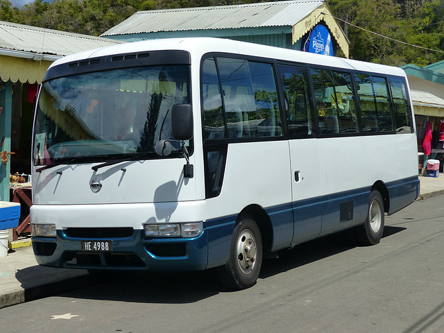 Nissan Midibus in St. Lucia - 11 March 2014