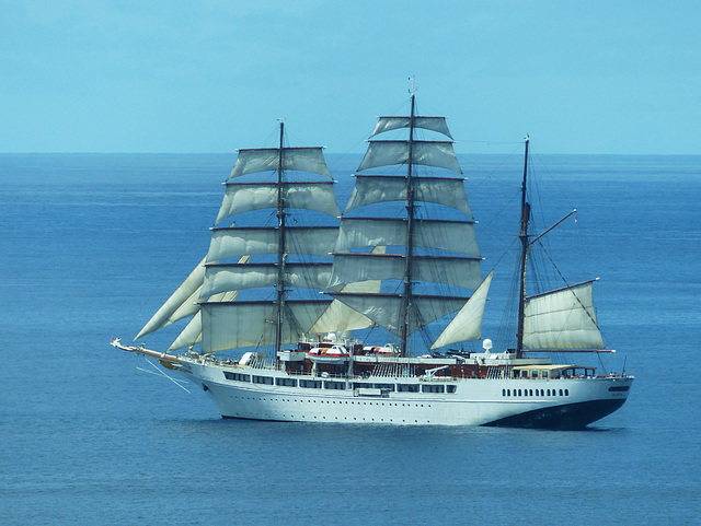 Sea Cloud II off St. Lucia - 11 March 2014