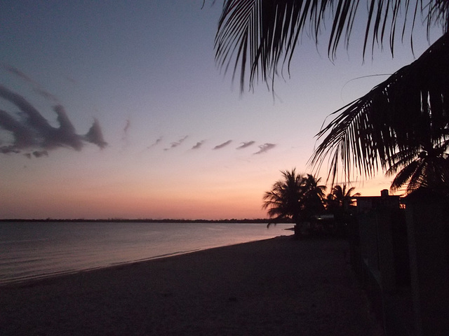 Rising sun in Cuba / Le soleil se lève sur Cuba.