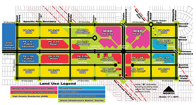 Vortex Specific Plan Land Use