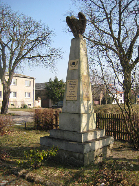 Denkmal Weltkriege - Wiesenhagen