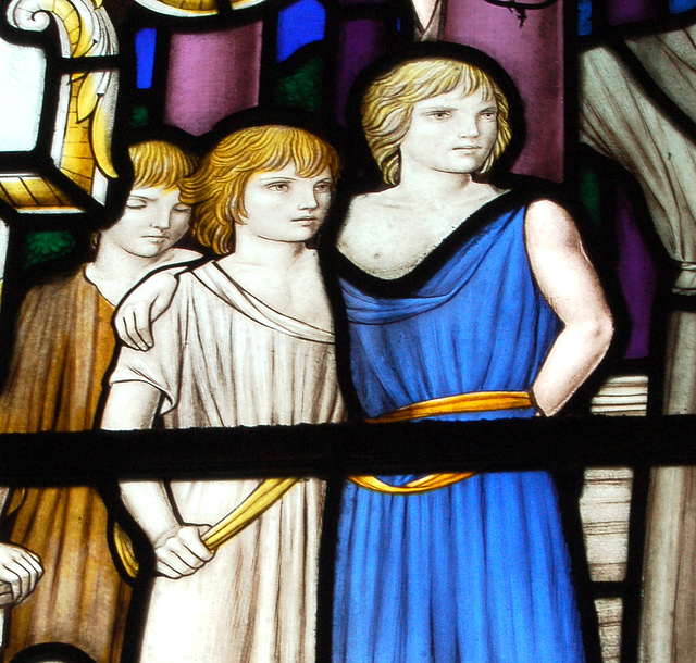 Detail of nave window, Earl Sterndale Church, Derbyshire