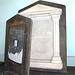 Memorial to John Jones Collins from St Nathaniel, Oliver St, Liverpool which was demolished c1993, now at Saint Bride's Percy Street, Liverpool