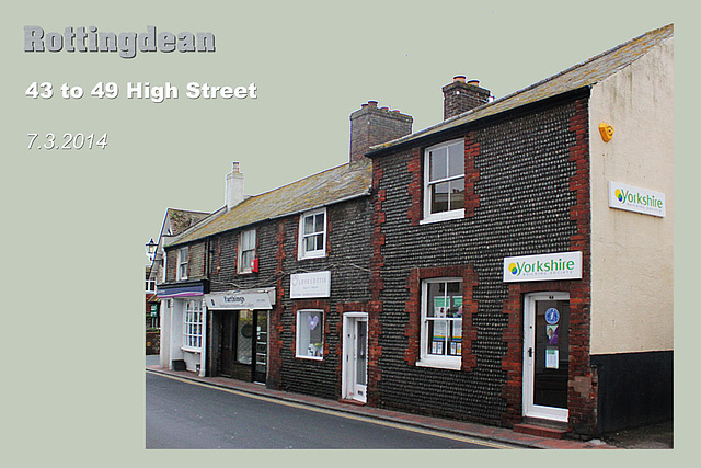 43 to 49 High Street - listed - Rottingdean - 6.3.2014