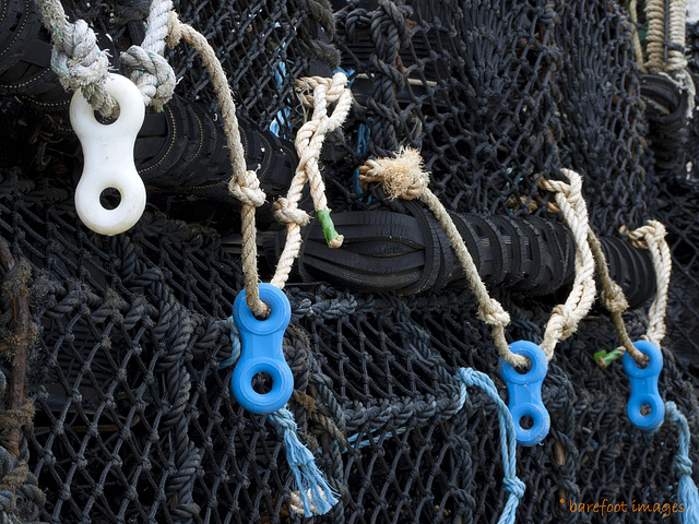 Crab baskets on Lundy Island