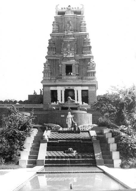 Rear Pagoda Birla Temple Delhi India c1945
