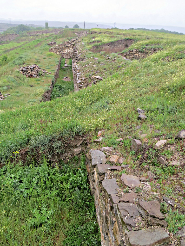 Stobi : rempart nord-ouest.